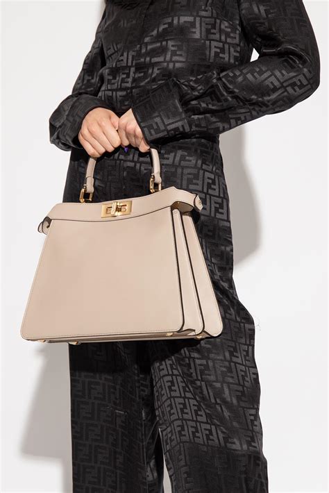 fendi peekaboo medium measurements|Fendi peekaboo iseeu medium.